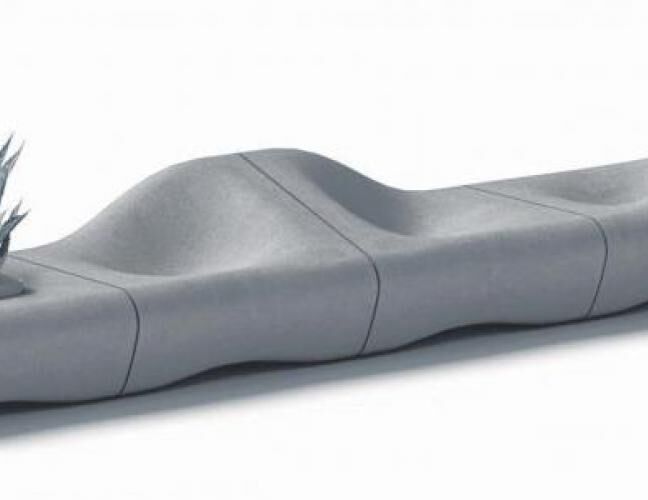 混凝土、沙丘椅