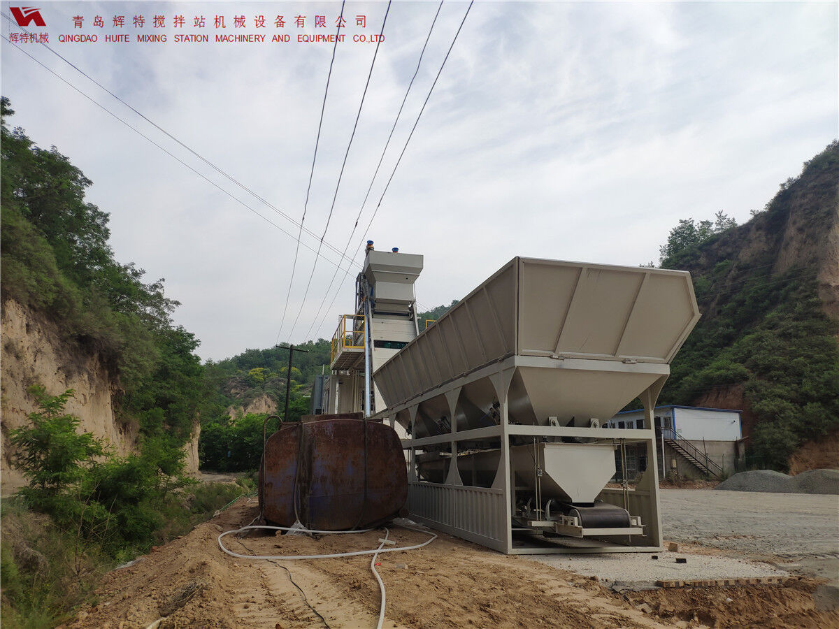 青島輝特機(jī)械 HZM75免基礎(chǔ)攪拌站模塊化設(shè)計(jì)，安裝快捷