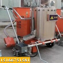 人和手推式熱熔劃線機(jī) 減速帶劃線機(jī) 帶劃線斗一體的劃線機(jī)